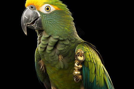 彩色羽毛的鹦鹉背景图片