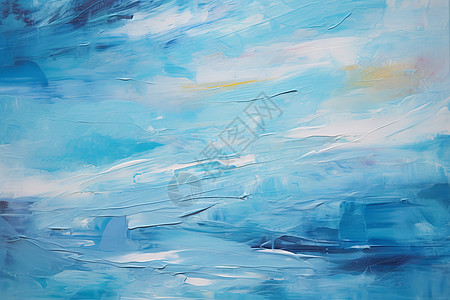 蓝色抽象油画插画图片下载-正版图片600672841-摄图网