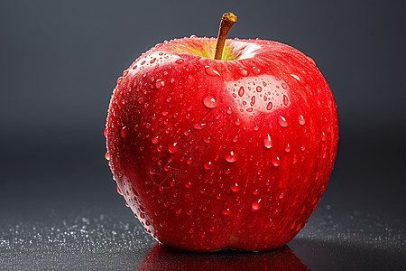 新鲜健康的红苹果图片