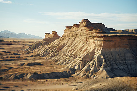沙漠中的地貌背景图片