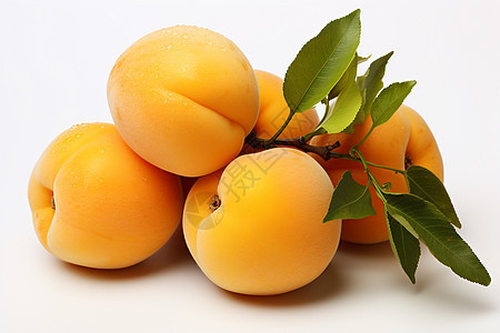 成熟的杏子水果图片