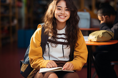 充满青春活力的女孩图片