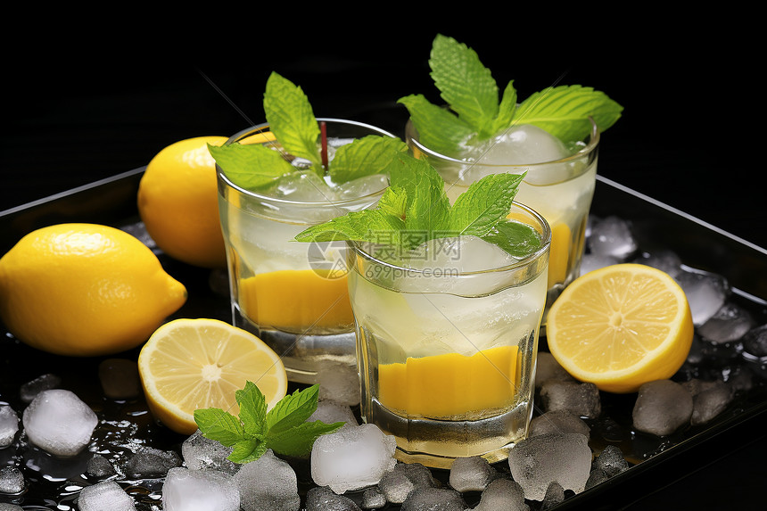 夏季特调饮品的柠檬水图片