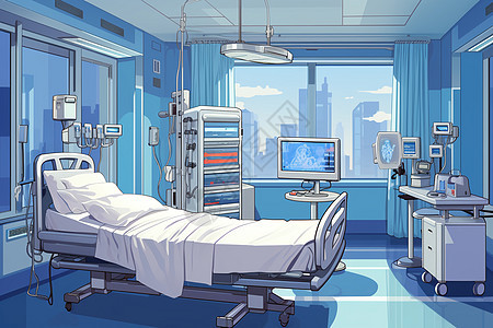 宁静的医院护理病房图片