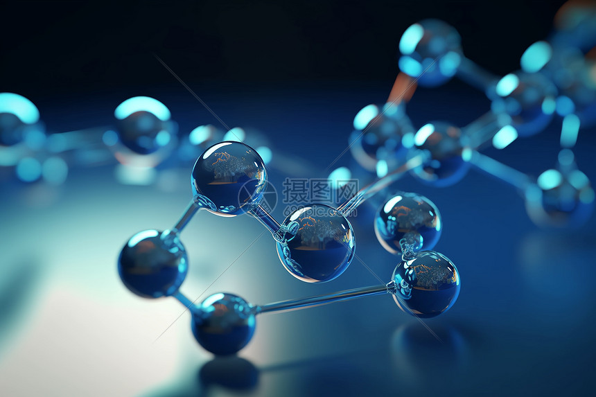 立体的分子模型图片