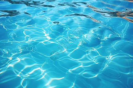 泳池流动的水流图片