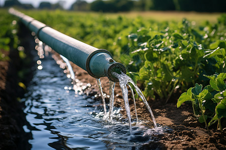 农田灌溉的水管图片
