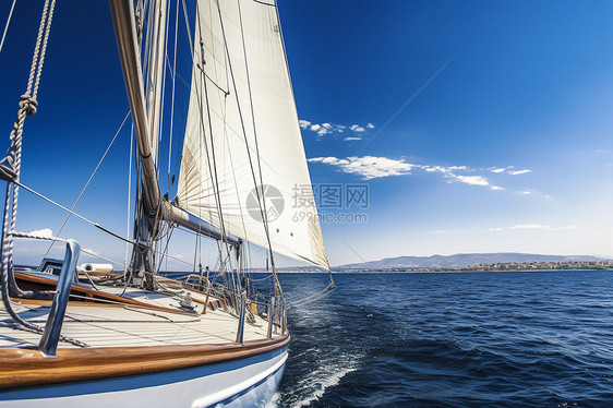海上的帆船图片