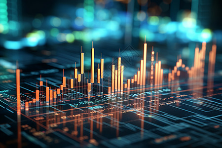 科技金融科技感金融交易趋势设计图片