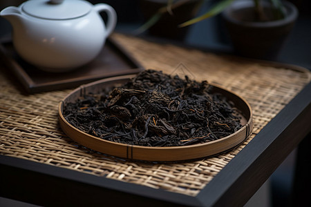 茶叶艺术品茶之美背景图片