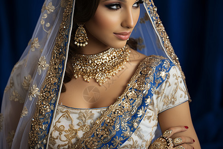 闪耀奢华的印度传统服饰图片