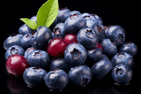 健康的蓝莓图片