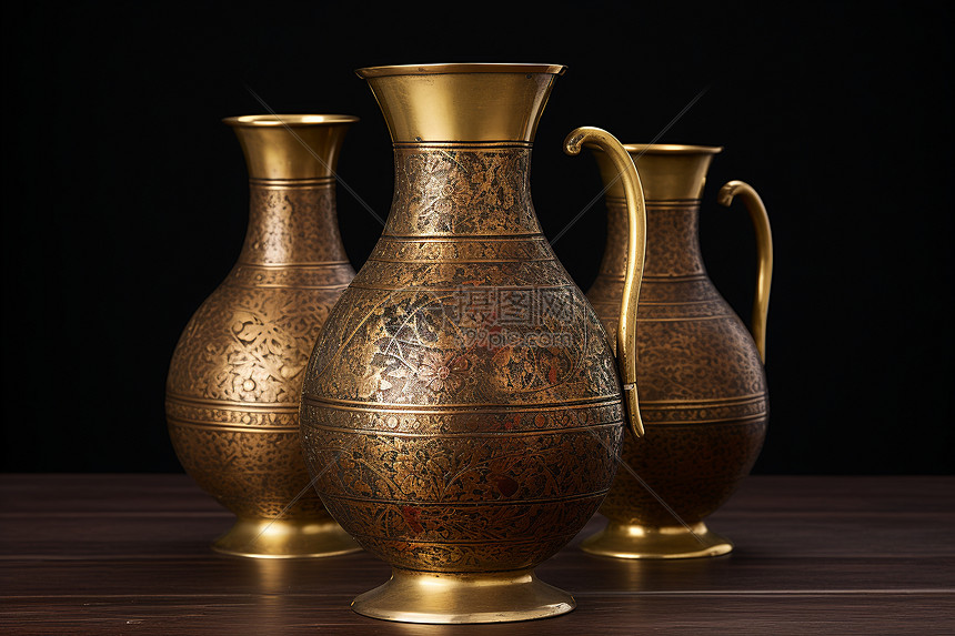 土耳其的金属花瓶图片