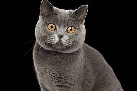灰色的猫咪背景图片
