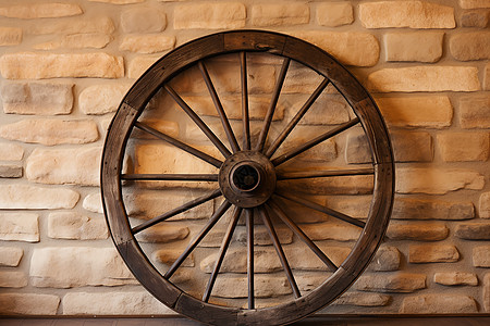 手工木制轮子图片