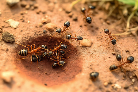 成群的蚂蚁图片