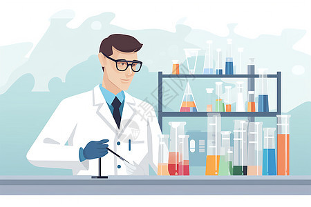 做实验的科学家图片