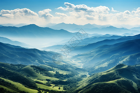 美丽的山谷风景图片