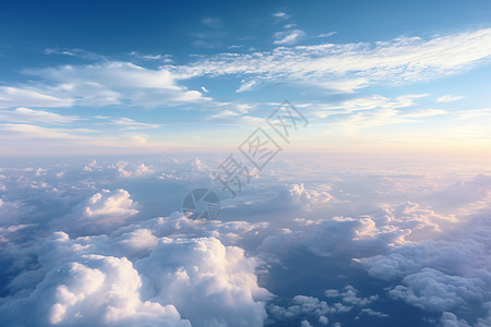云朵飘过的远景图片