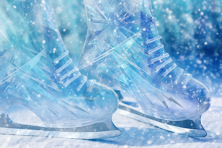 梦幻的冰刀鞋图片