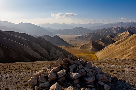 帕米尔山脉的风景图片