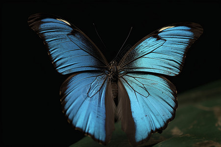 梦幻的蓝色蝴蝶图片