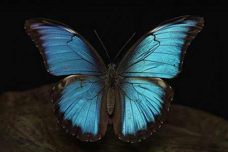 美丽的蓝色蝴蝶背景图片