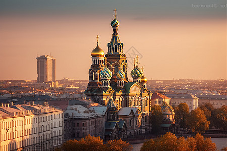 俄罗斯教堂建筑图片