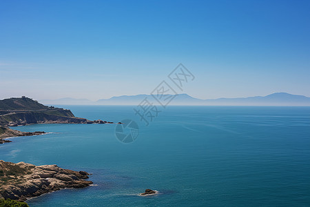 碧波山川的风景图片