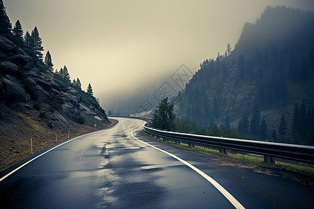 山里的道路图片