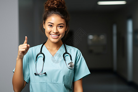微笑的医护人员图片