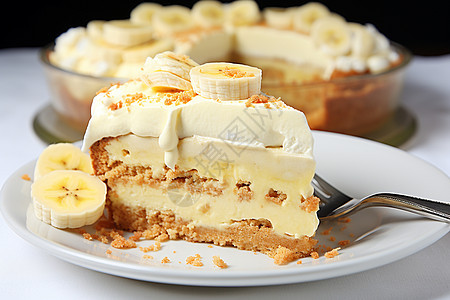 香蕉奶油蛋糕图片