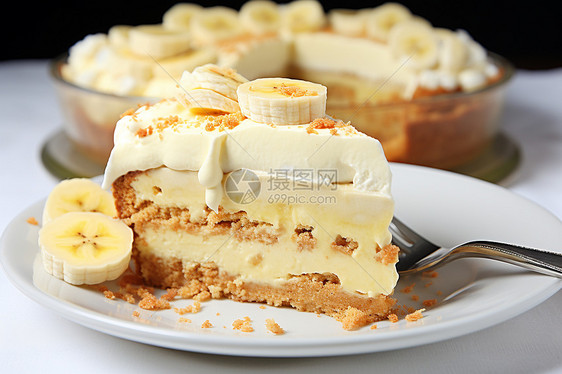 香蕉奶油蛋糕图片