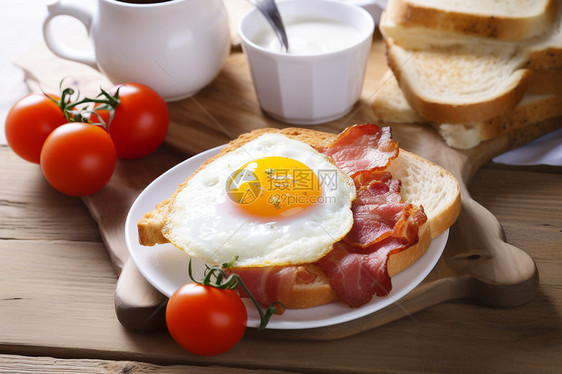 营养丰富的英式早餐图片