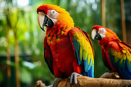 热带雨林的美丽鹦鹉图片