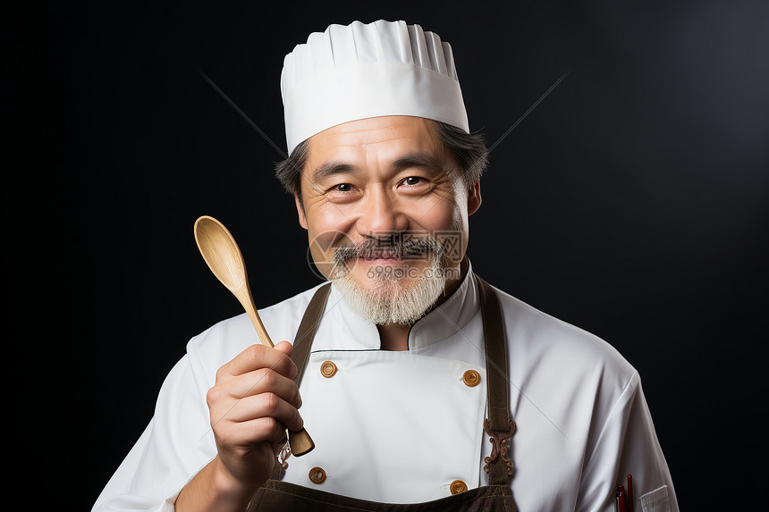 烹饪大师的微笑鲜活的世界图片