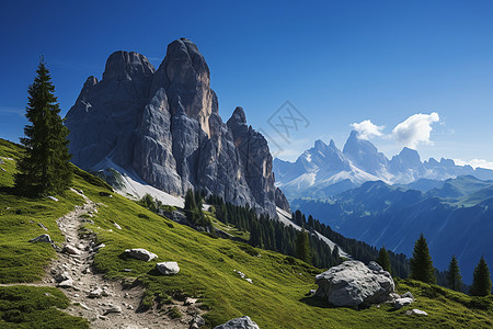 泰山之巅仙境之巅背景