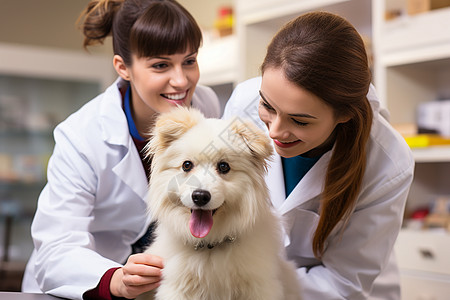 兽医在治疗狗狗图片