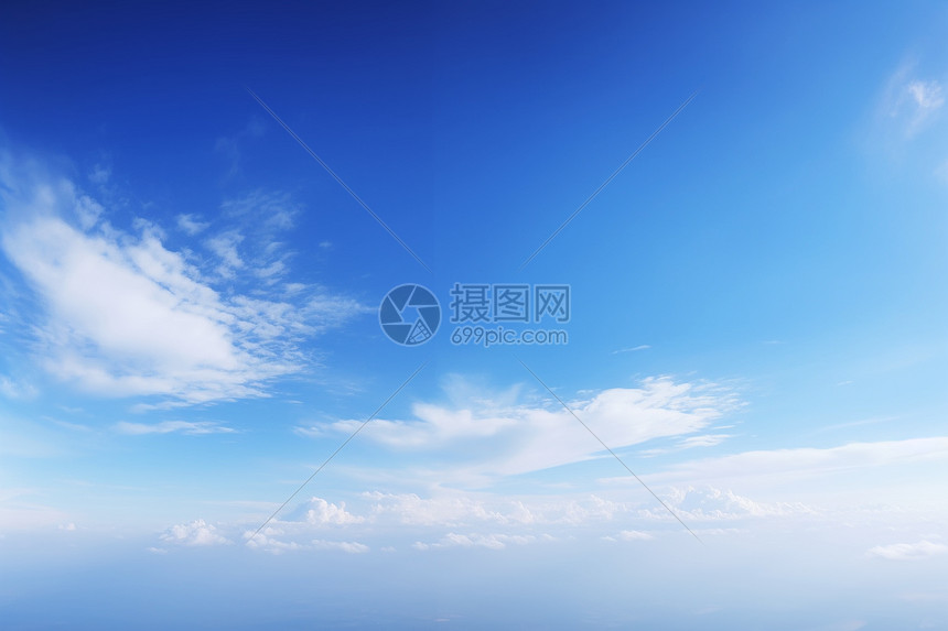 碧蓝天空与白云图片