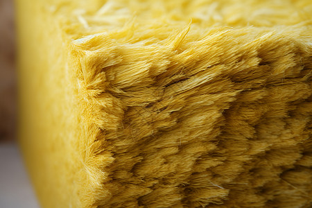 黄色岩棉保温板图片