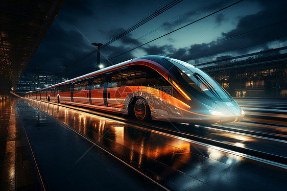 科技感能源列车图片