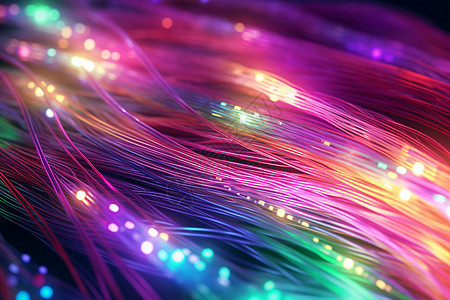 色彩斑斓的科技光纤图片