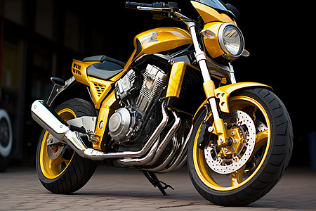 时尚帅气的运动型摩托车高清图片