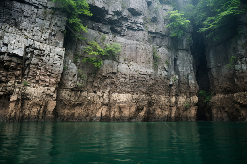 美丽的山间大峡谷景观图片