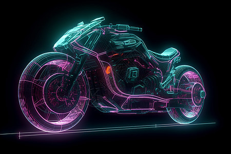 科幻酷炫的摩托车图片