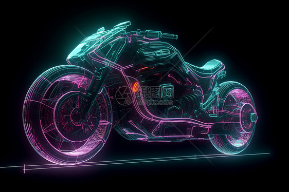 科幻酷炫的摩托车图片