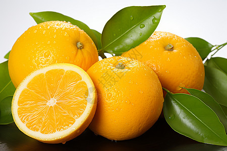 新鲜可口的橙子图片
