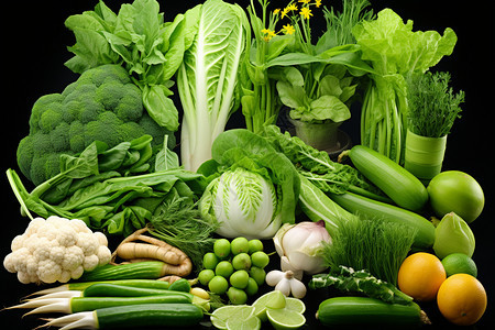 健康的蔬菜大餐图片