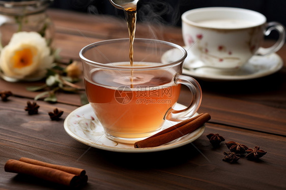 红茶和香料图片