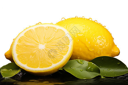 清新多汁的柠檬图片